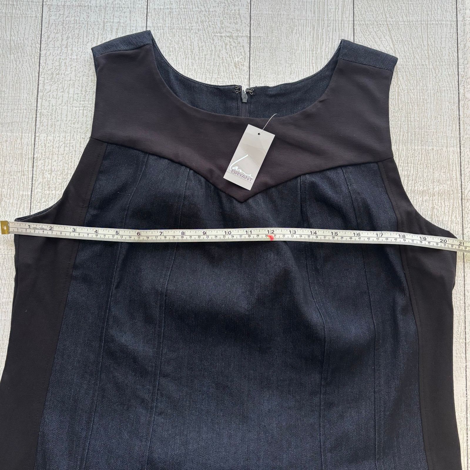 Other Lane Bryant Denim Shift Sleeveless Dress Contrast Trim Size XXL / US 16-18 / IT 52-54 - 6 Thumbnail