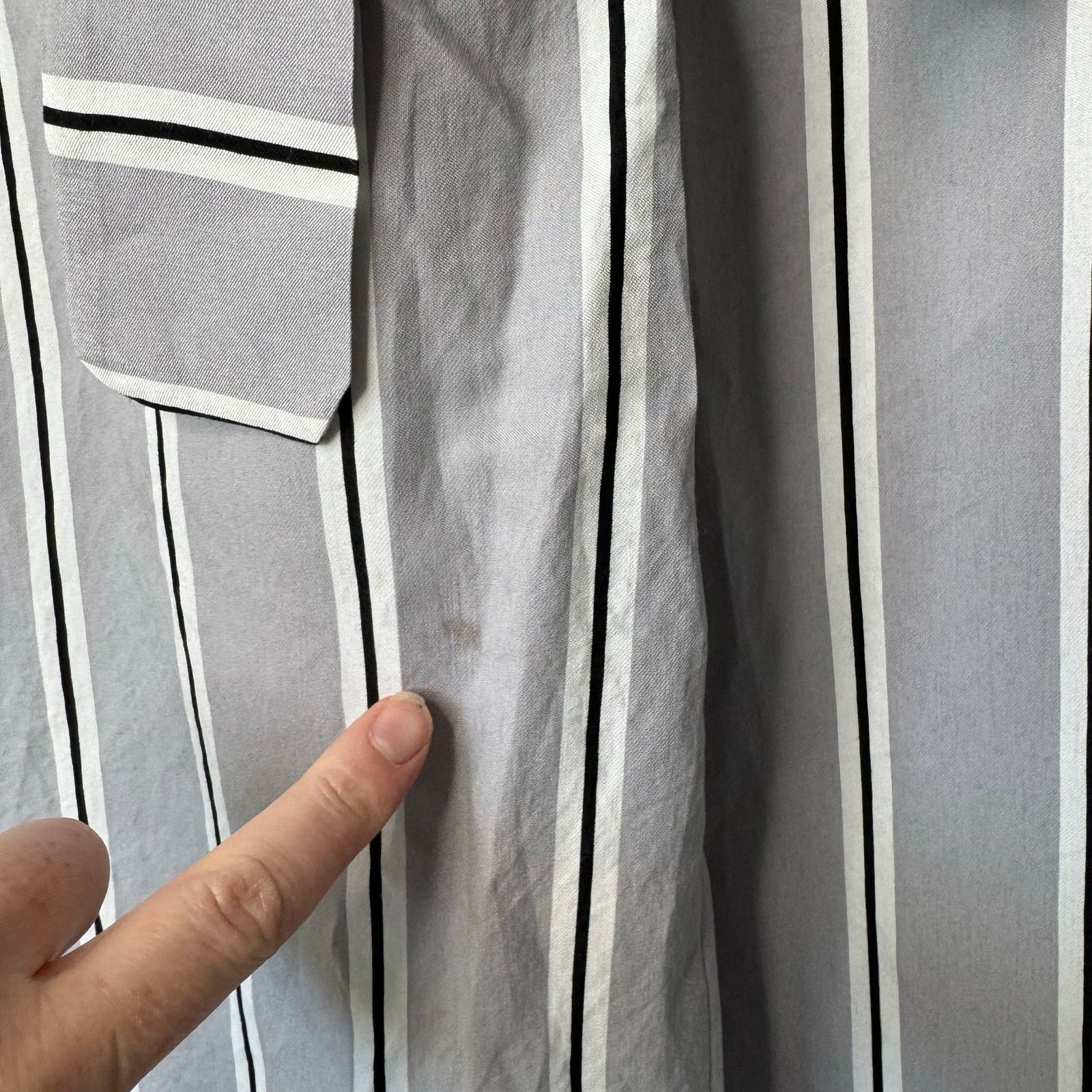 Other La Fee Maraboutee Striped High Rise Pants Gray Size 40 Size 30" / US 8 / IT 44 - 5 Thumbnail