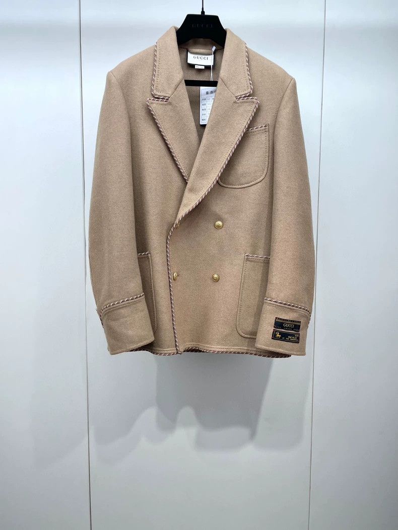 Gucci Gucci Camel hair double-breasted jacket 2501-Nextarrow Size US S / EU 44-46 / 1 - 1 Thumbnail