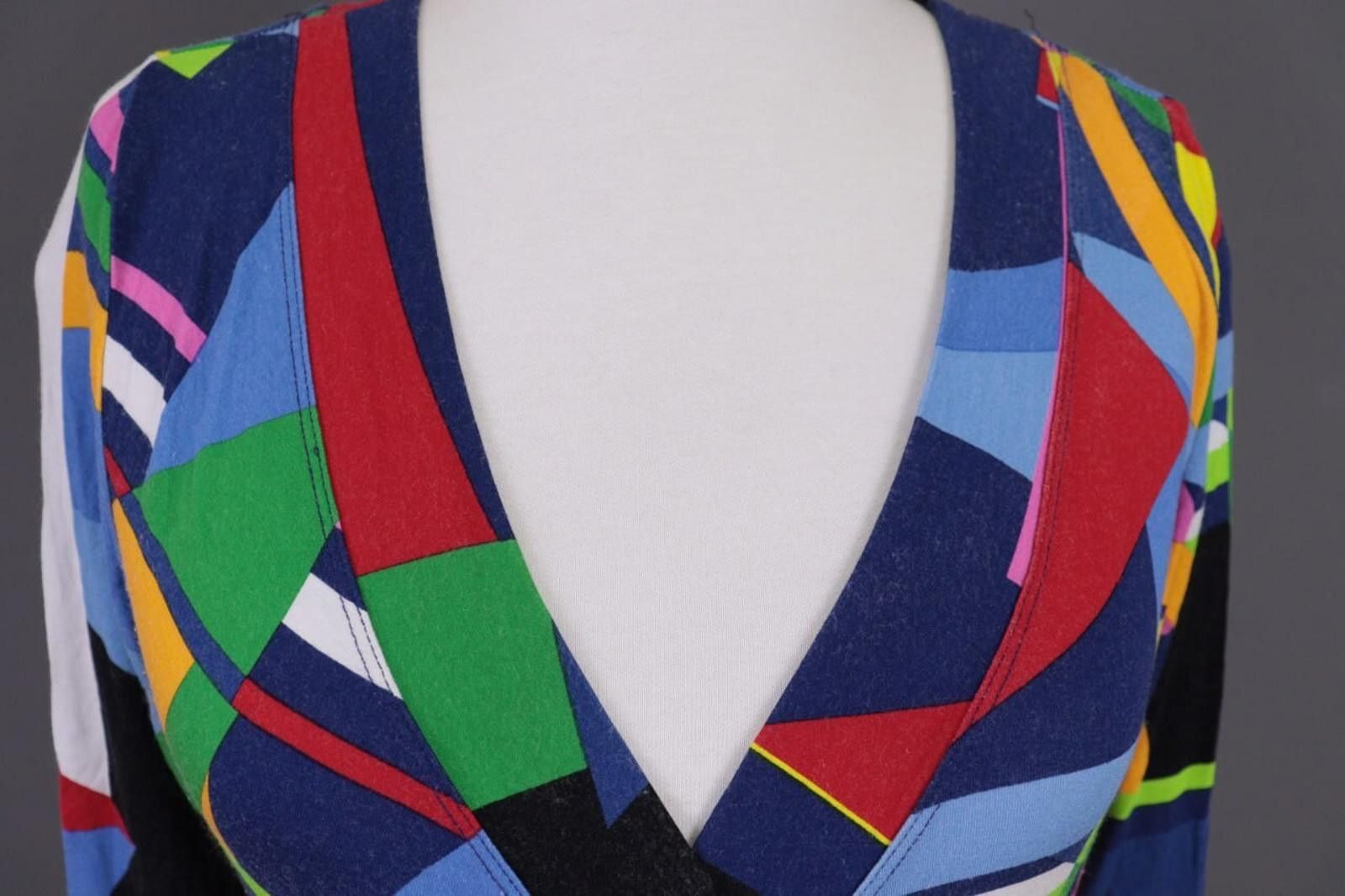 Lauren Ralph Lauren Lauren Ralph Lauren Multicolor Colorful V-Neck Shirt Size M Size M / US 6-8 / IT 42-44 - 3 Thumbnail