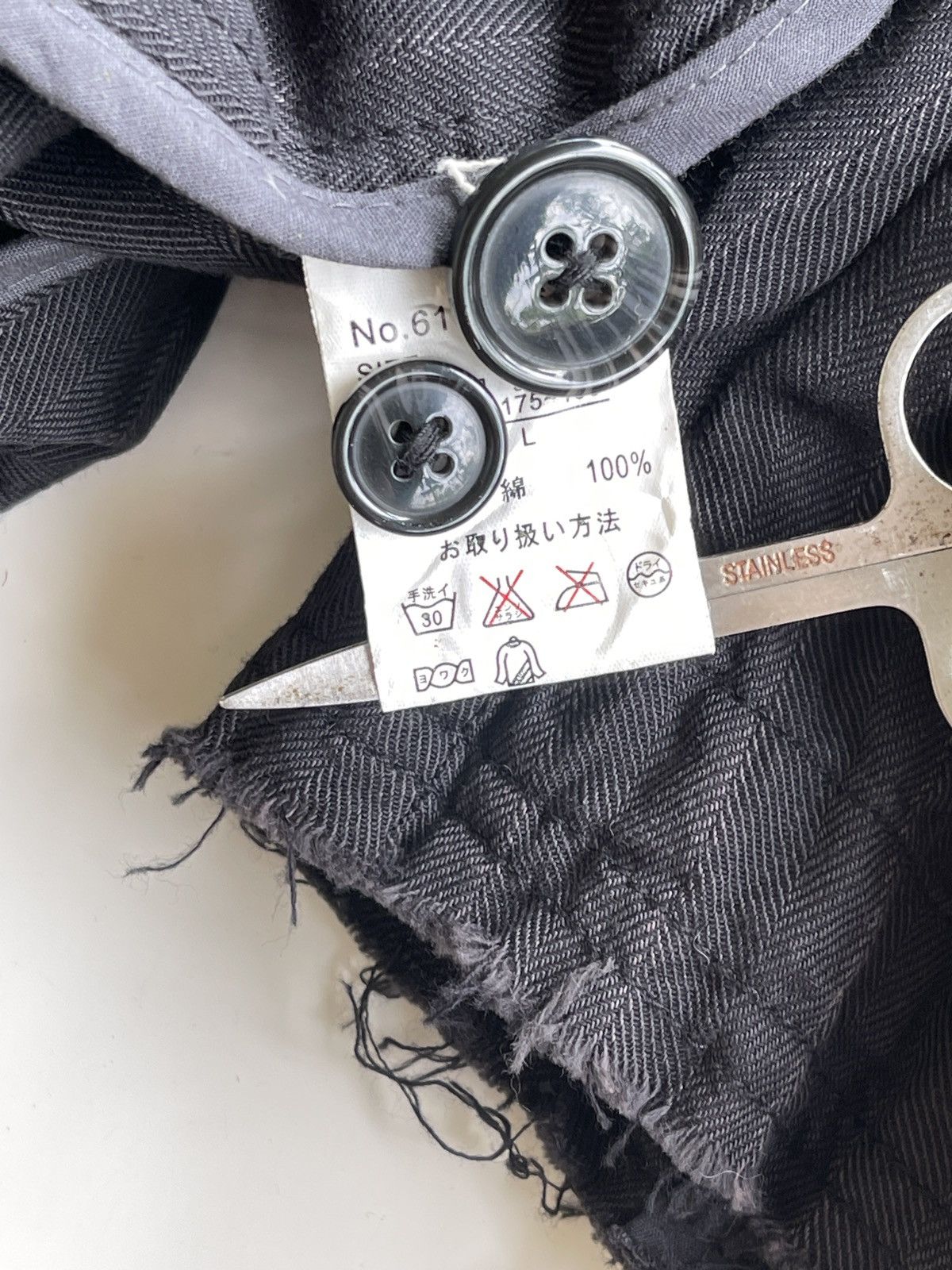Japanese Brand Japanese Splendid Satisfaction Unfinished Distressed Design Size US L / EU 52-54 / 3 - 9 Thumbnail