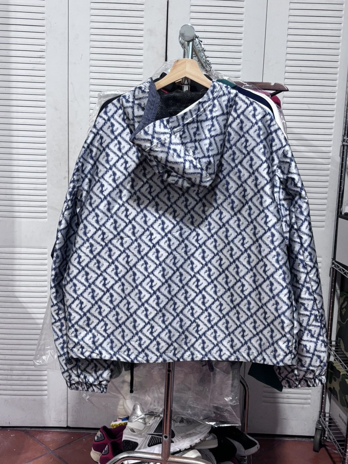 Fendi FENDI WINDBREAKER/WOVEN FABRIC ZUCCA BLUE Size US L / EU 52-54 / 3 - 8 Thumbnail