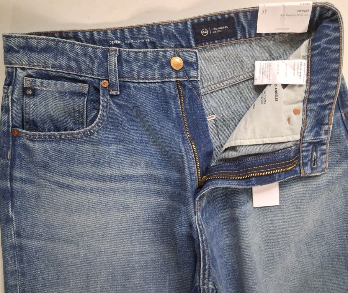 AG Adriano Goldschmied AG Adriano Goldschmied Size 31 Ultra Wide Leg Republic Deven Size 31" - 17 Thumbnail