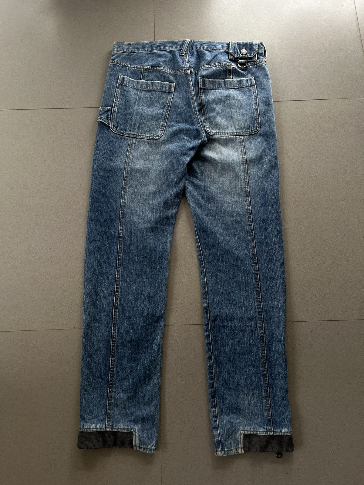 PPFM JAPANESE PPFM BONDAGE MULTI POCKET ZIPPER DENIM PANTS Size US 32 / EU 48 - 2 Thumbnail