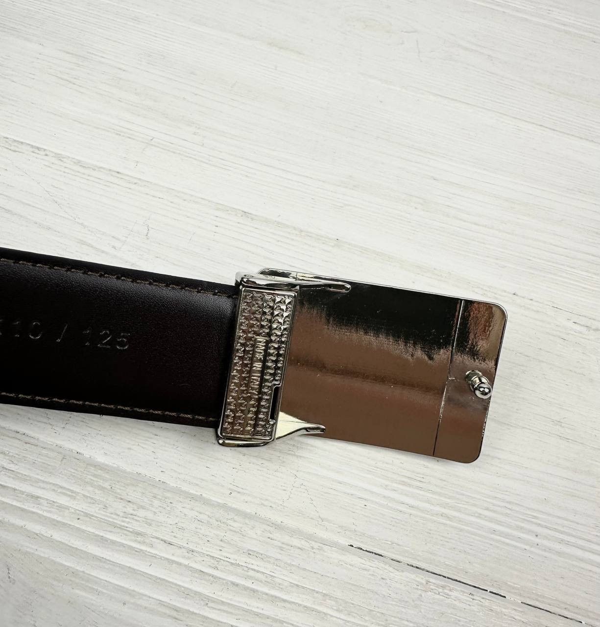 Trussardi Trussardi Collection Leather Belt Metal Buckle Made in Italy Size 38 - 8 Thumbnail