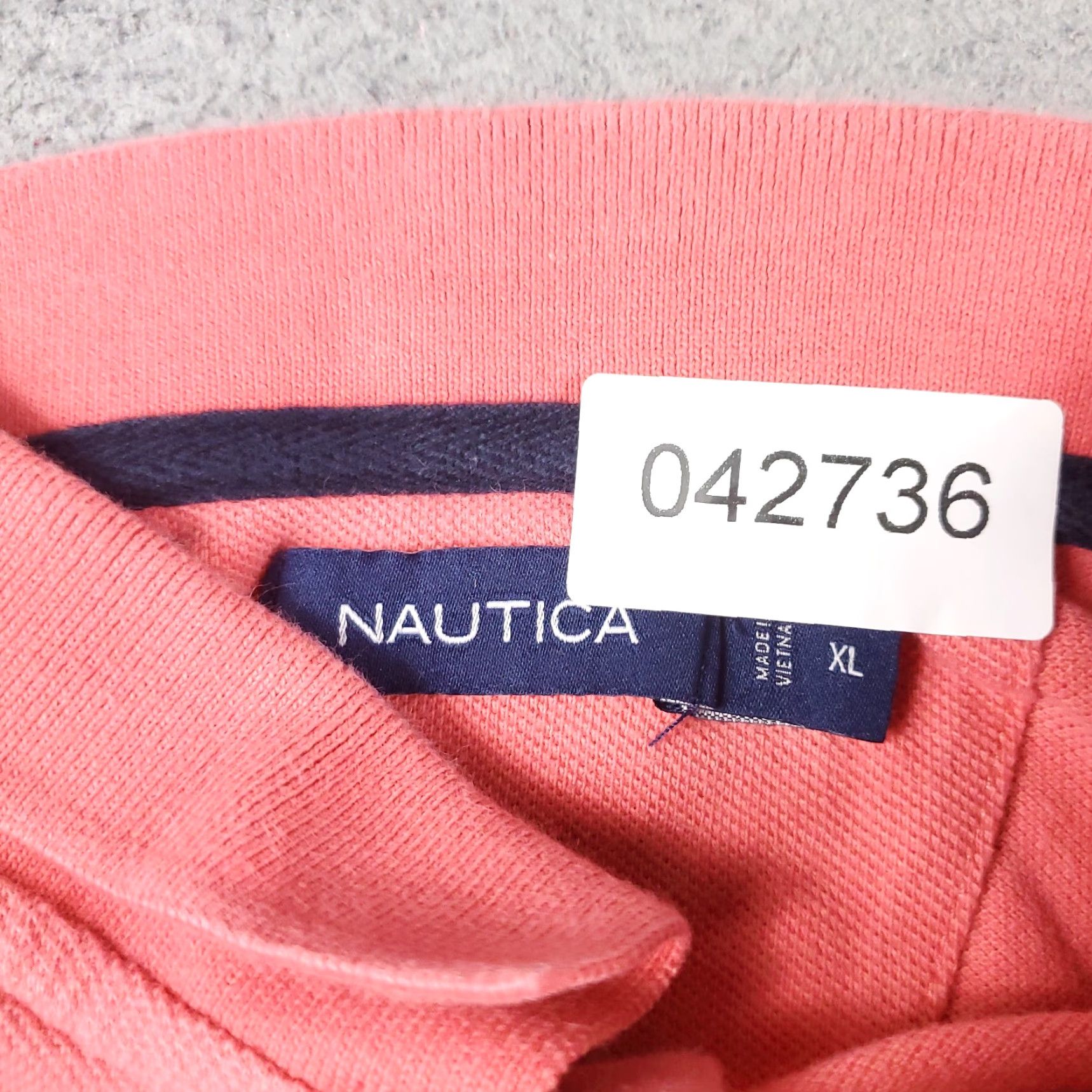 Nautica Nautica Polo Shirt Mens XL Pink Solid Short Sleeve Button-Front Casual Business Golf Logo Classic Preppy - Mens XL Pink Polo Size US XL / EU 56 / 4 - 7 Thumbnail