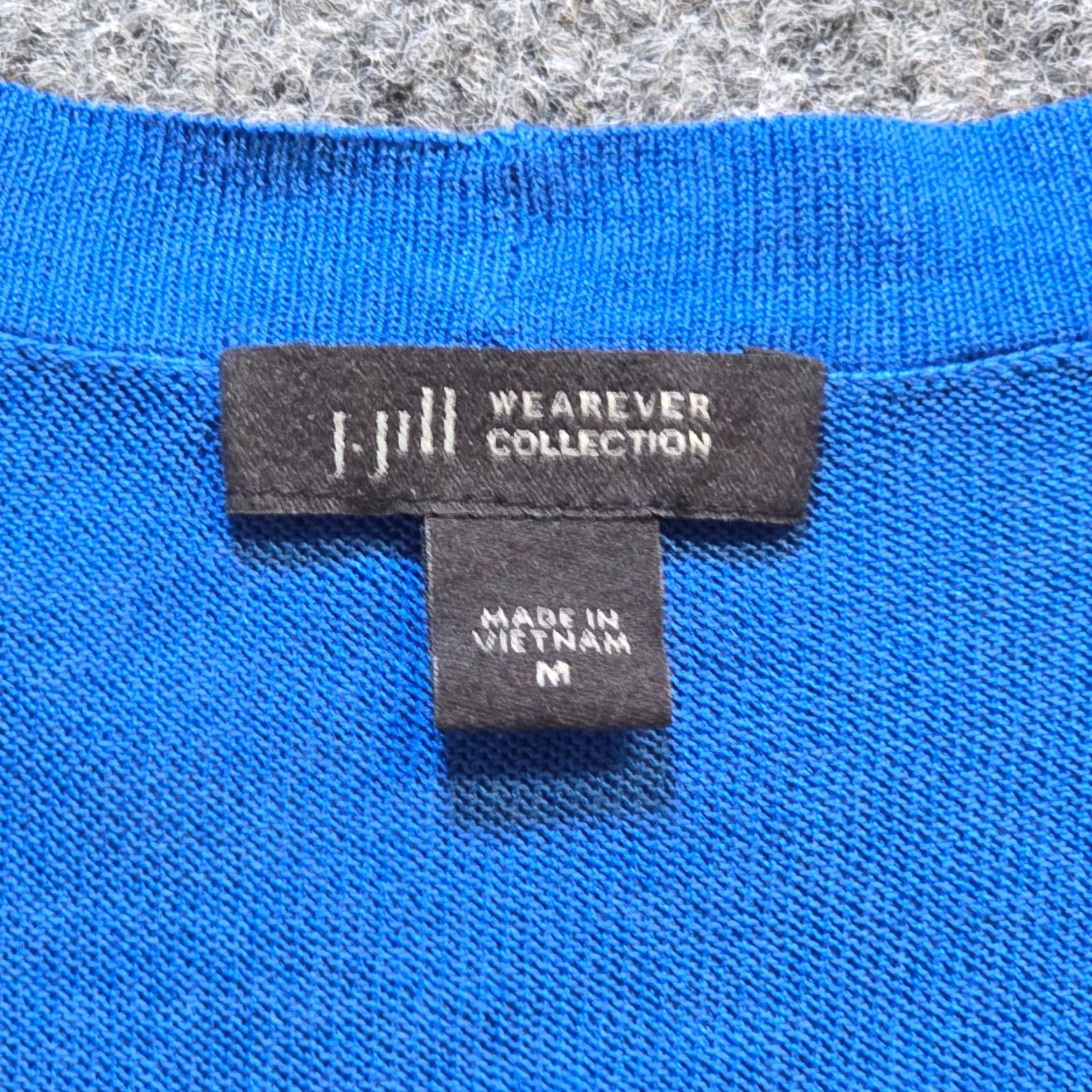 J. Jill J. Jill Cardigan Womens Medium Blue Wearever Stretch Lightweight Casual Capsule Knit Sweater Size M / US 6-8 / IT 42-44 - 4 Thumbnail