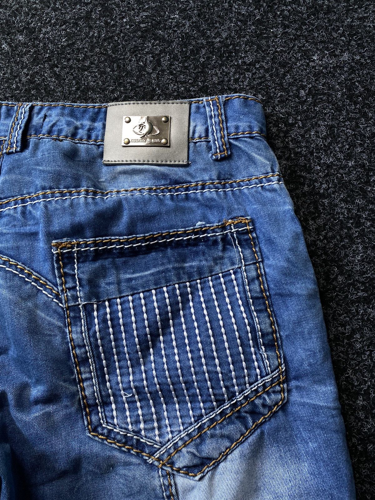 Japanese Brand × Rock Revival Y2K Kosmo Lupo Denim Jeans Blue Multipockets Rare Size 34 Size US 34 / EU 50 - 14 Thumbnail