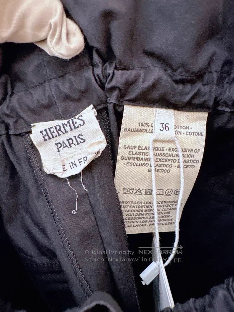 Hermes Hermes Black ruffled shorts Size 24" / US 00 / IT 34 - 3 Thumbnail