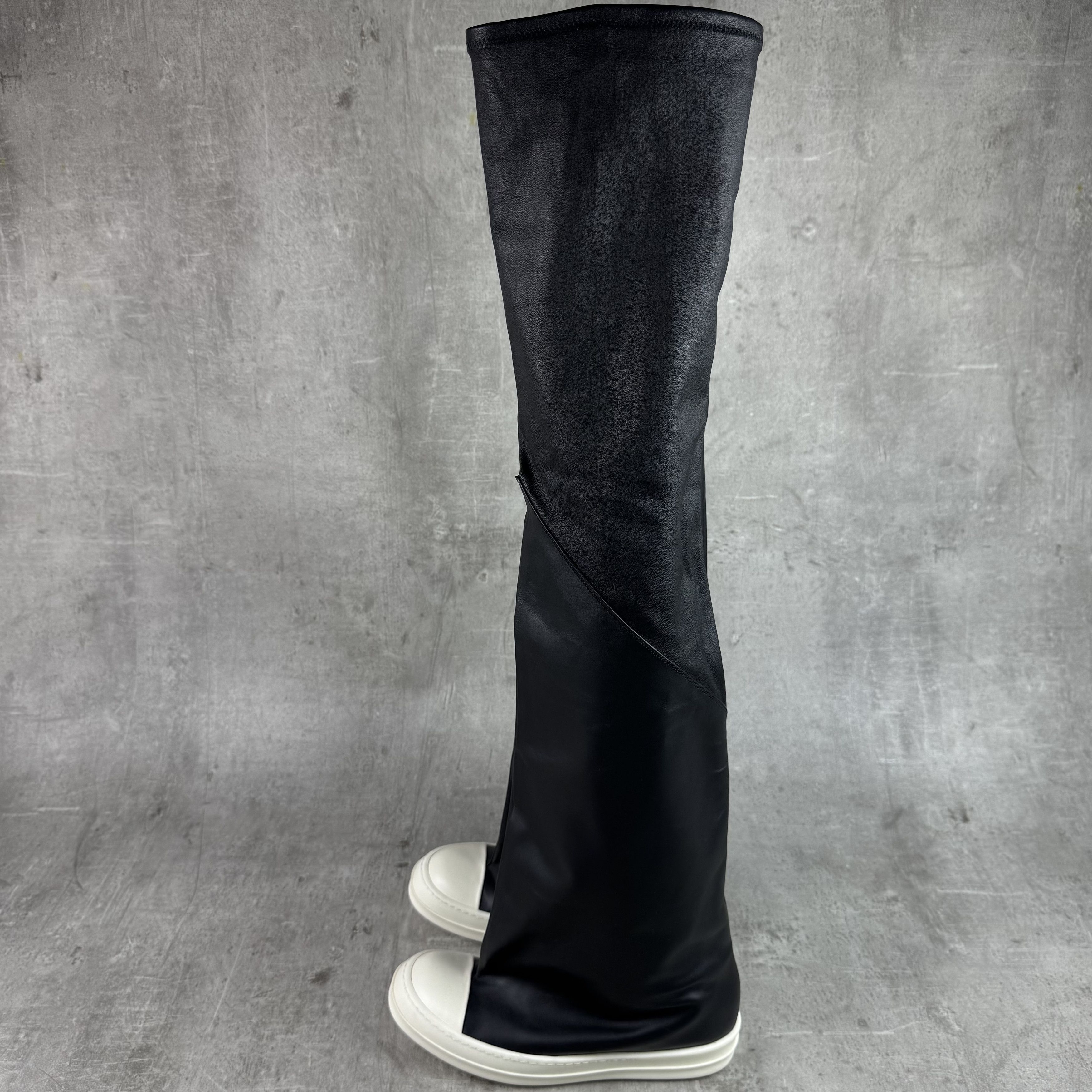 Rick Owens RICK OWENS Oblique Ramones Thigh High Flared Sneakers Boots Size US 8 / EU 41 - 5 Thumbnail
