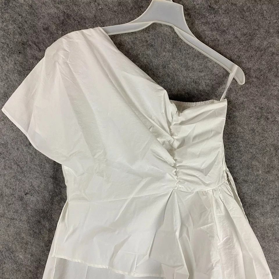Other Koandaily Blouse XL Women's NWT White One Sleeve Polyester Size XL / US 12-14 / IT 48-50 - 2 Thumbnail