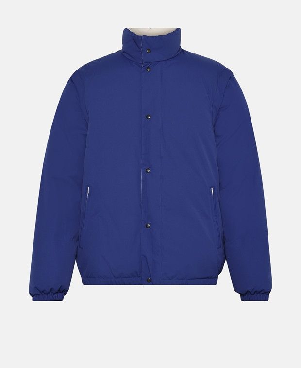 Dior Dior Air Jordan Navy White Double Zip Woven Moto Jacket