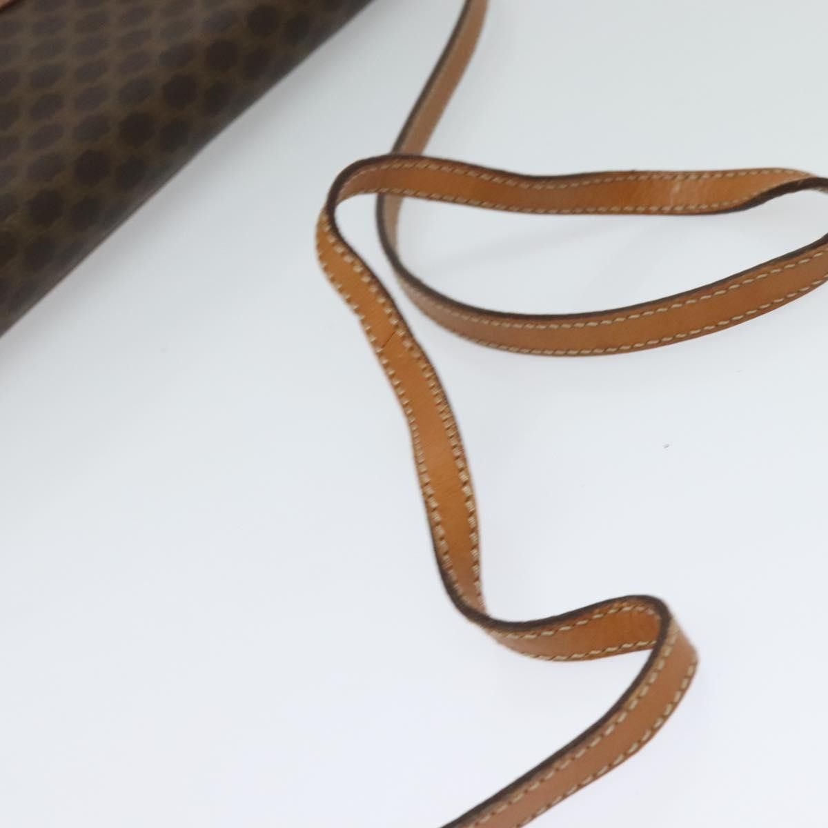 Celine CELINE Macadam Canvas Shoulder Bag Pvc Leather Brown Gold Size ONE SIZE - 7 Thumbnail