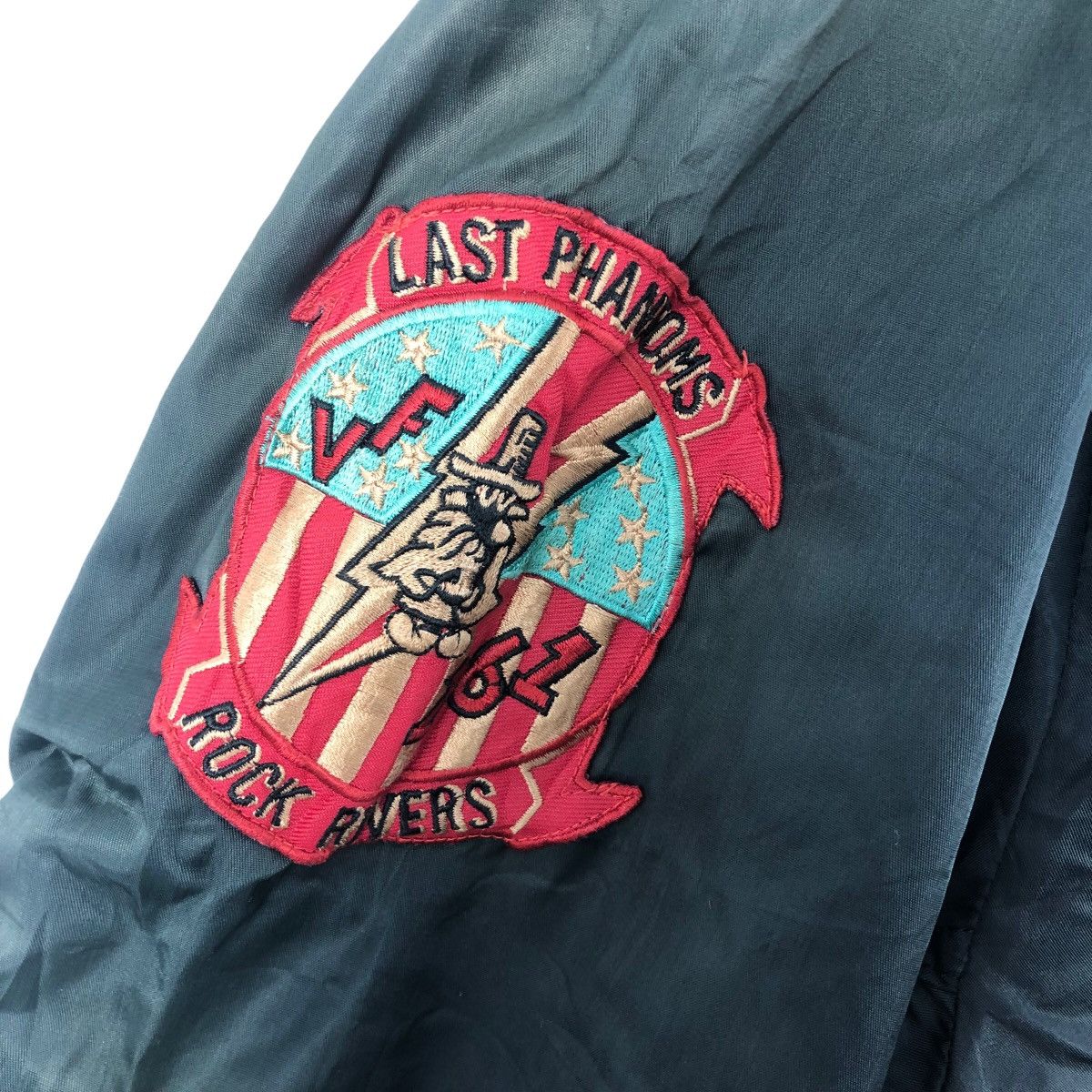 Vintage Vintage 90s MA-1 AIR FORCE Bomber Jacket Patch Logo Military Size US L / EU 52-54 / 3 - 3 Thumbnail