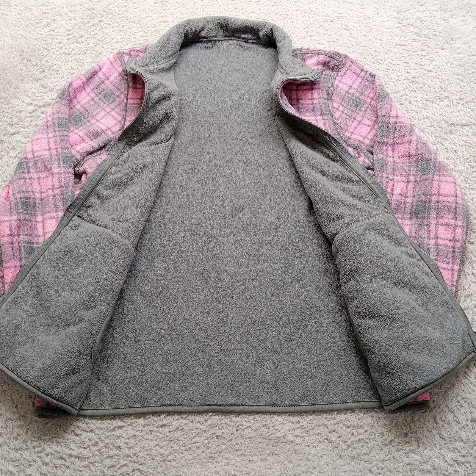 Faded Glory Faded Glory Reversible Jacket M Women's Fleece Grey Pink Size M / US 6-8 / IT 42-44 - 4 Thumbnail