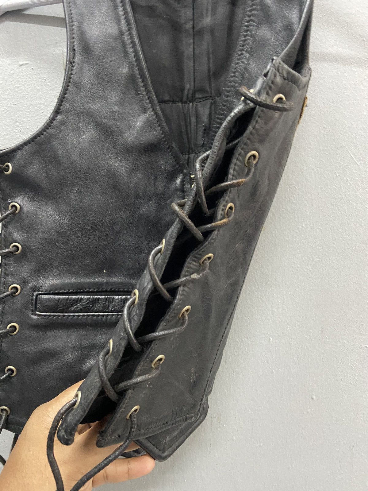 Vanson Leathers VANSON LEATHER BIKERS LEATHER VEST Size US XS / EU 42 / 0 - 5 Thumbnail