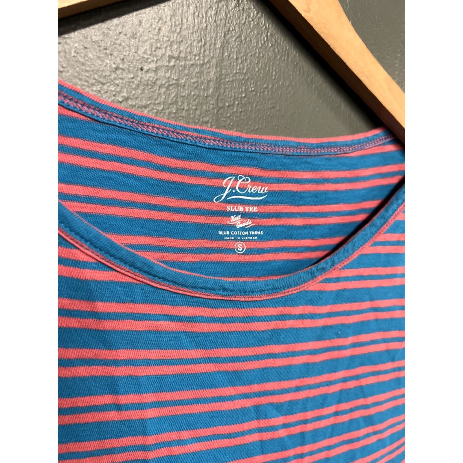 J.Crew J.CREW T-Shirt Long Sleeve Striped Cotton Knit Womens Small Blue Size S / US 4 / IT 40 - 2 Thumbnail