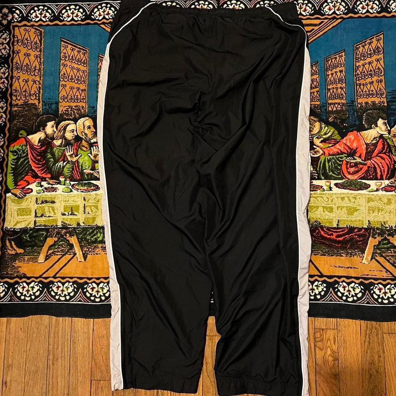 Nike × Vintage Vintage nike black track pants y2k baggy wide leg skater men Size US 36 / EU 52 - 6 Thumbnail