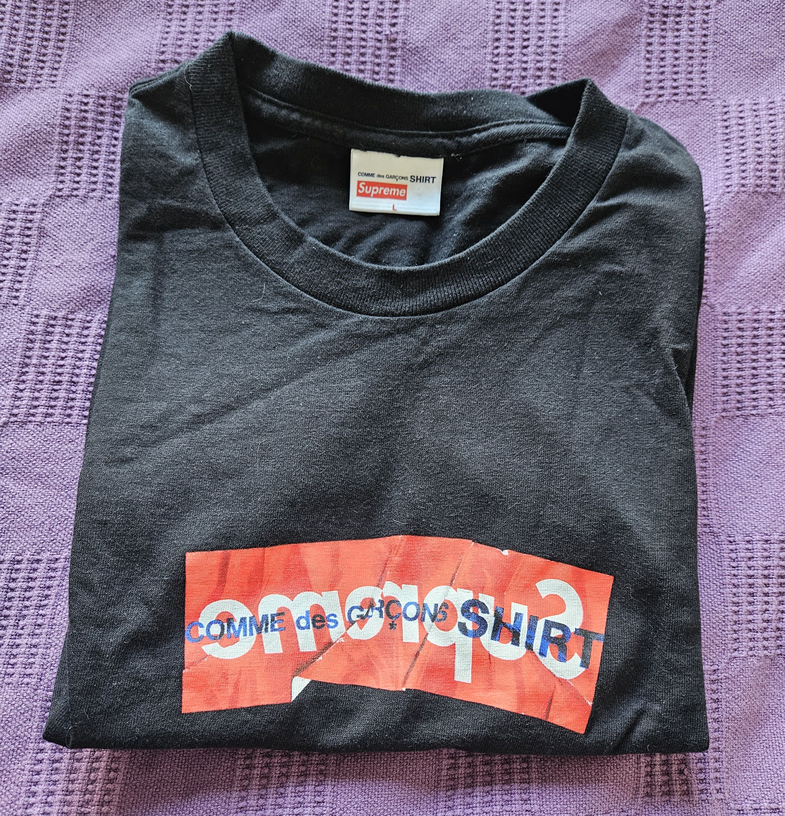 Supreme Comme Des Garcons CDG SHIRT BLACK Box Logo FW17
