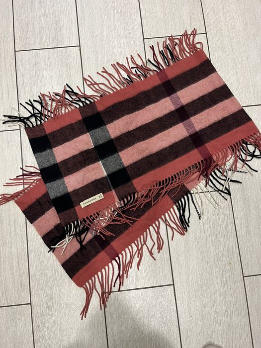 Vintage Burberry Cashmere Scarf Made in Scotland Grailed