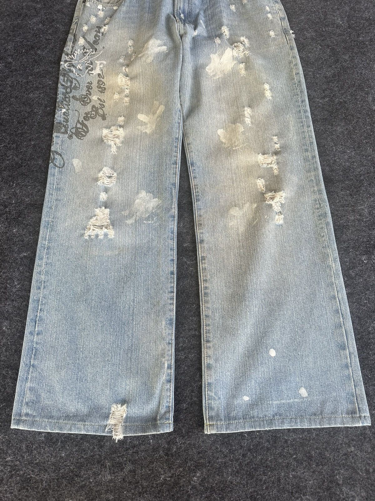Abercrombie & Fitch Abercrombie Fitch Baggy Boot Distressed Denim 34x31 D335 Size US 34 / EU 50 - 3 Thumbnail