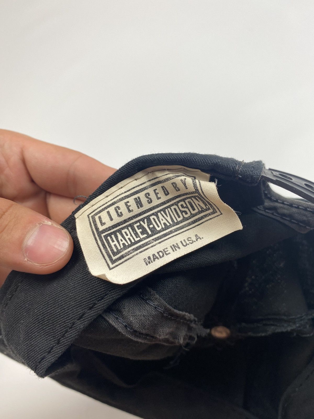 Harley Davidson × Vintage 1990's Vintage Harley Davidson All Over Printed Snapback Cap Size ONE SIZE - 6 Thumbnail
