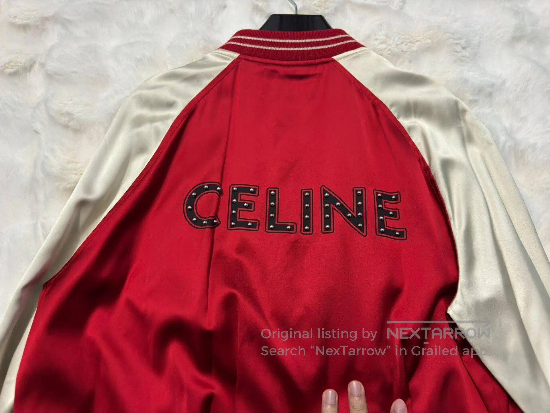 Celine Celine Classic Satin Baseball Jacket. Size US L / EU 52-54 / 3 - 2 Thumbnail