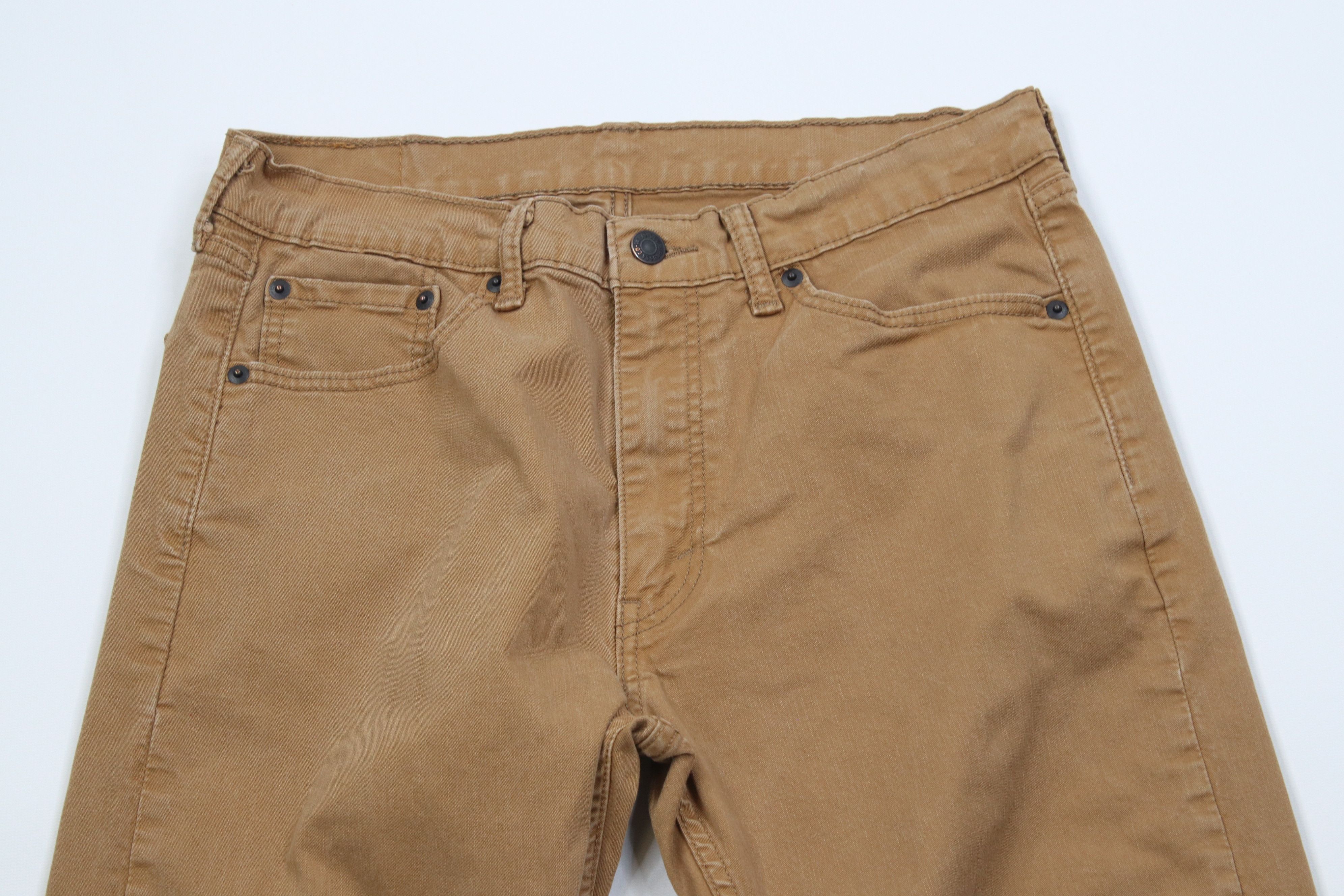 Levi's Vintage Y2K Levis 505 Regular Fit Straight Leg Jeans Brown Size US 33 - 2 Thumbnail