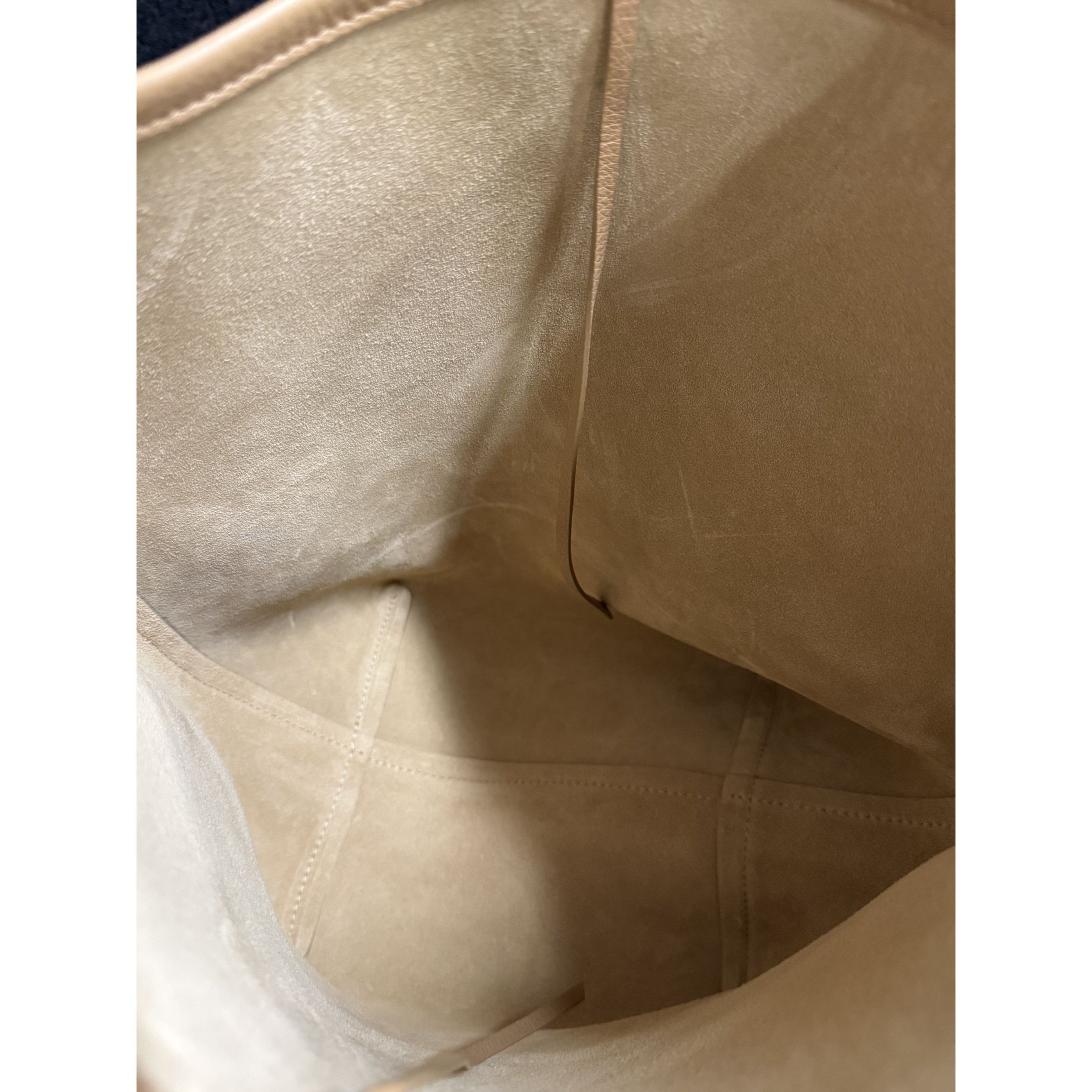 The Row The Row Beige Leather Bucket Bag Made In Italy With Suede In Size ONE SIZE - 13 Thumbnail