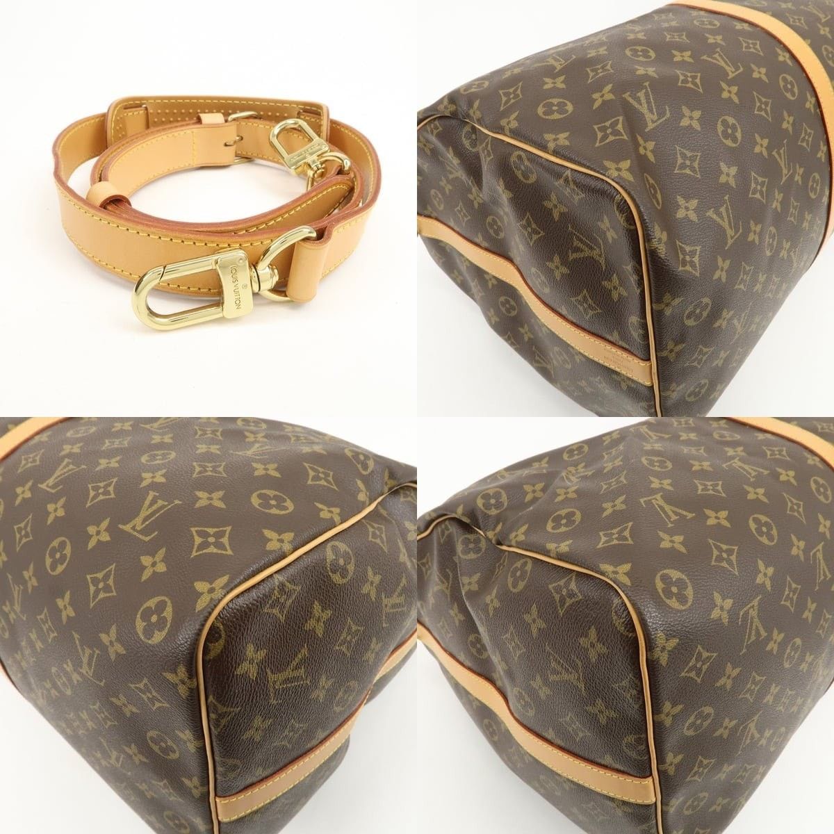 Louis Vuitton Louis Vuitton Monogram Keepall Bandouliere 60 Duffle Bag Size ONE SIZE - 5 Thumbnail