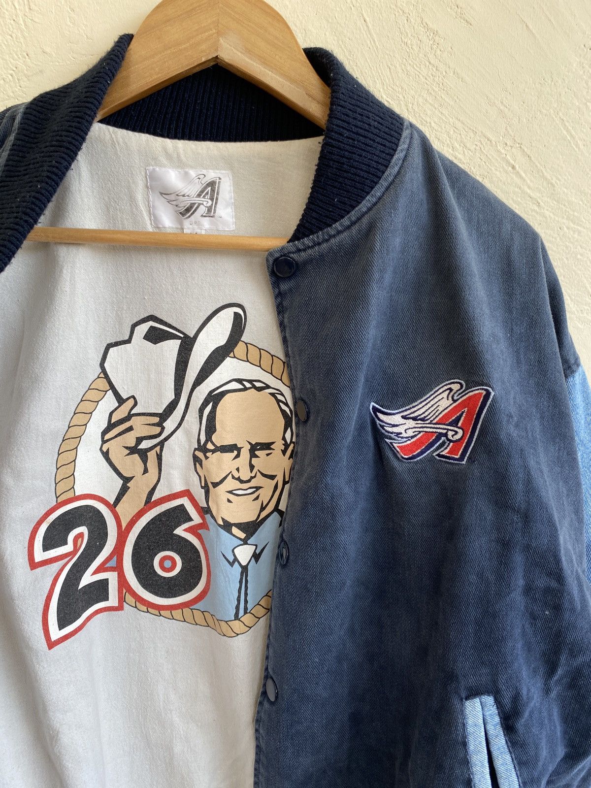 MLB × Vintage VINTAGE MLB ANAHEIM ANGELS DENIM VARSITY JACKET Size US M / EU 48-50 / 2 - 5 Thumbnail