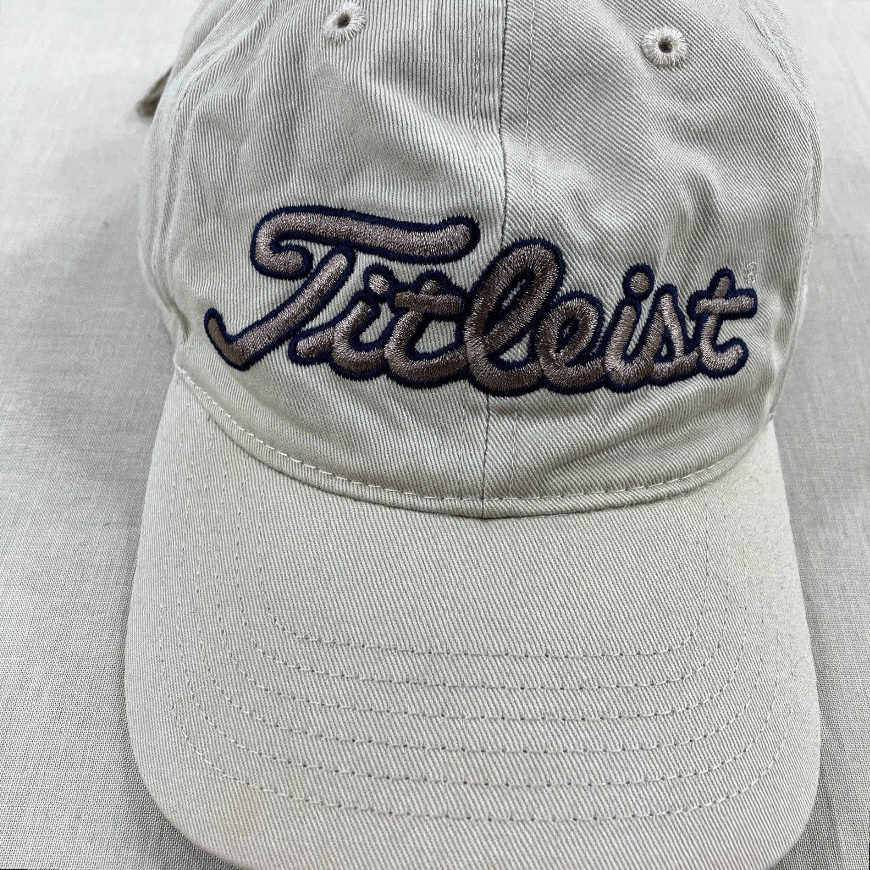 Titleist Titleist Hat Mens Strap Back Khaki Beige Tan Footjoy Golf Dad Cap Performance Size ONE SIZE - 2 Thumbnail