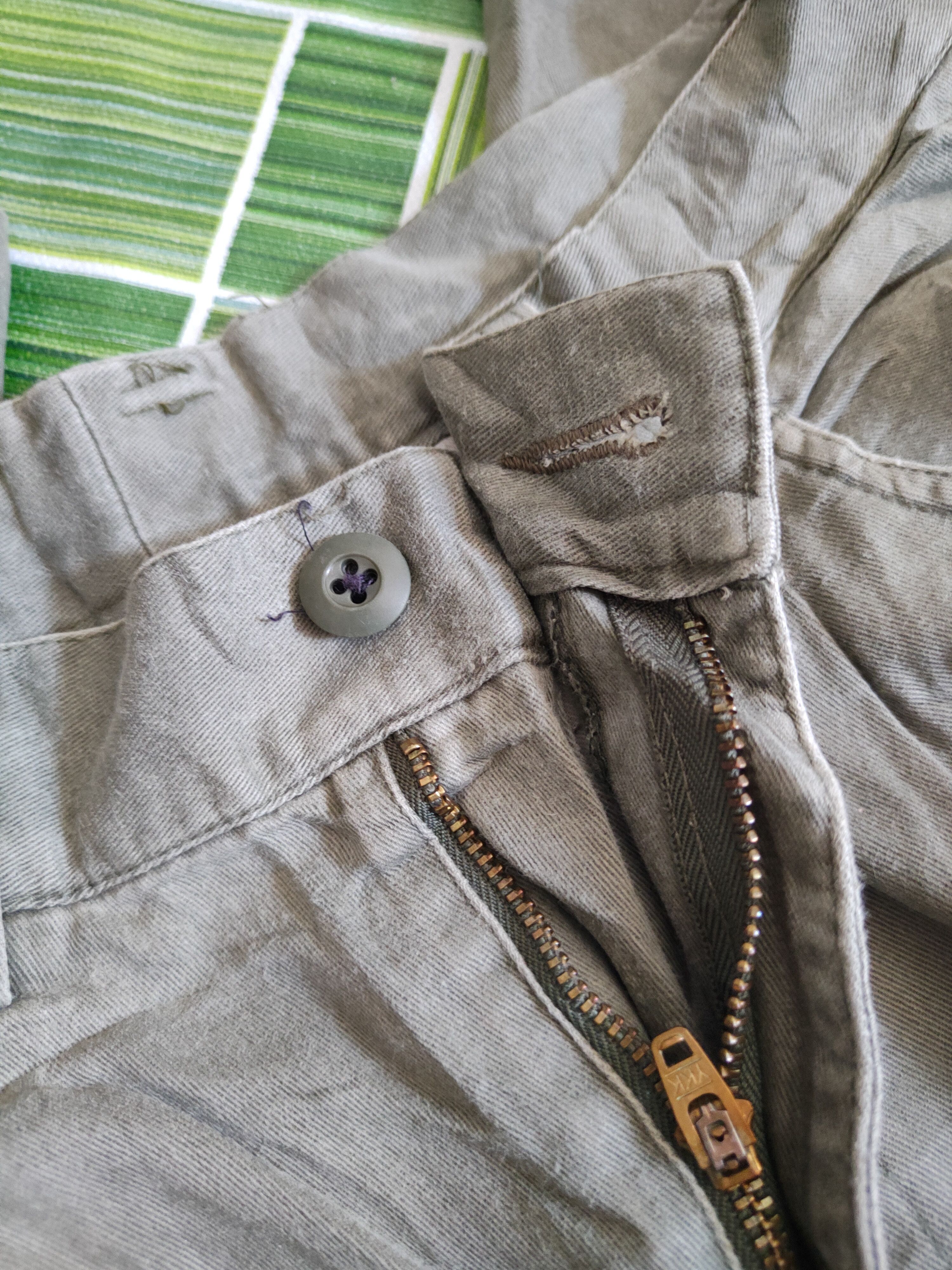 Japanese Brand Hey Beau Green Faded Multipocket Cargo Pants N#34 Size US 30 / EU 46 - 13 Thumbnail