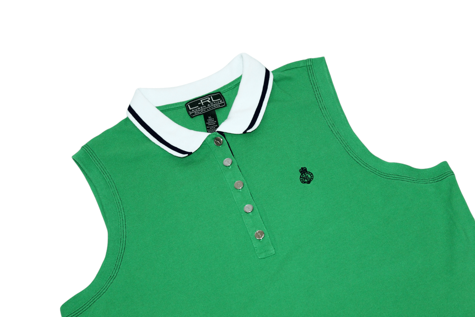 Lauren Ralph Lauren Lauren R.L. Active Nautical Rafting sleeveless polo shirt Size XL / US 12-14 / IT 48-50 - 3 Thumbnail