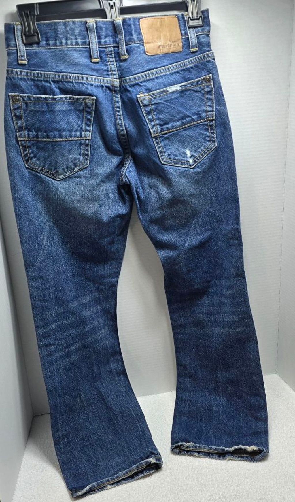 Aeropostale Men's Aeropostale Blue Driggs Slim Bootcut Jeans Waist 28 Size US 28 / EU 44 - 7 Thumbnail