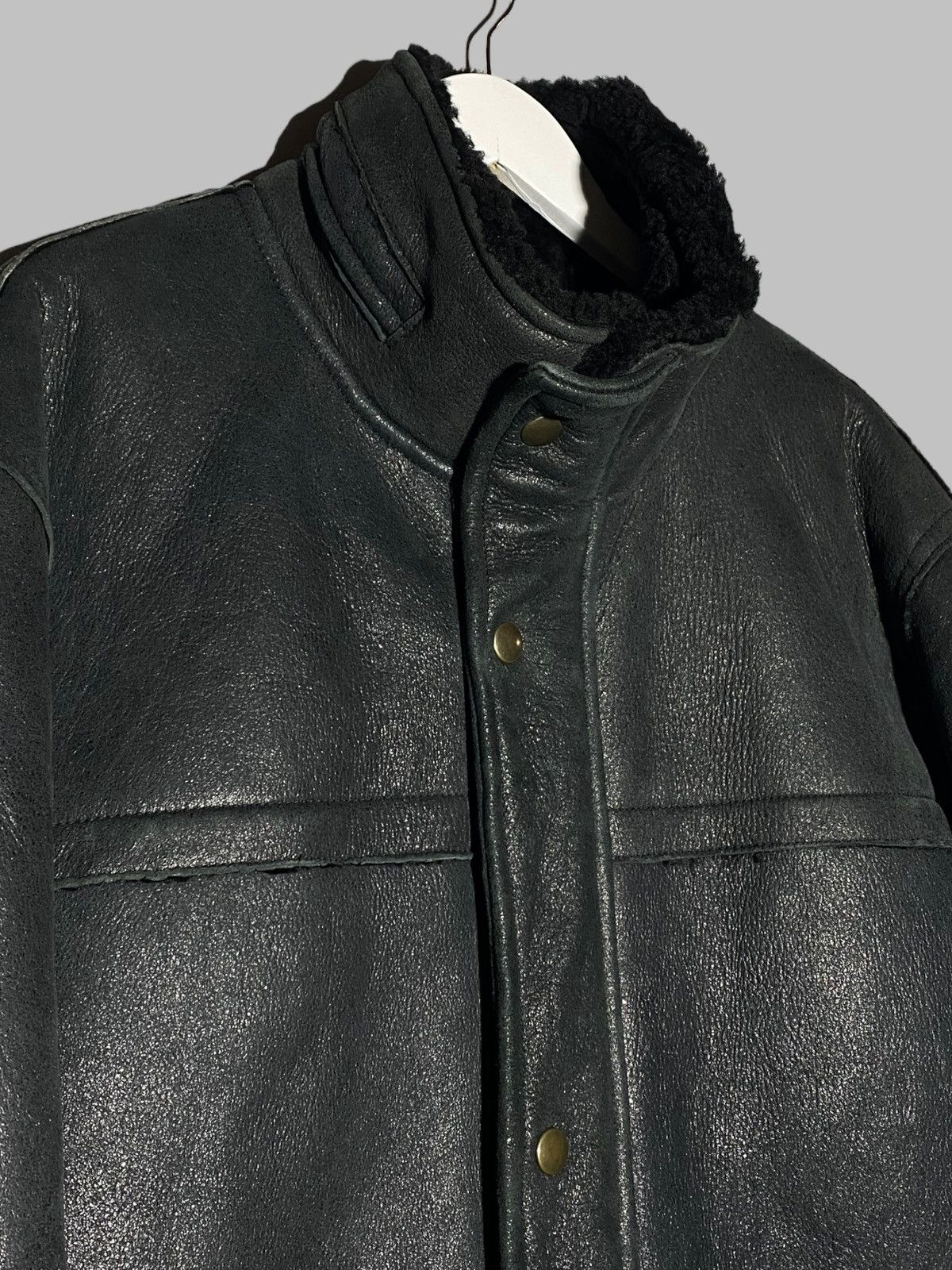 Versace Versace Classic V2 Shearling Jacket Black Vintage Rare Coat Size US XL / EU 56 / 4 - 10 Thumbnail