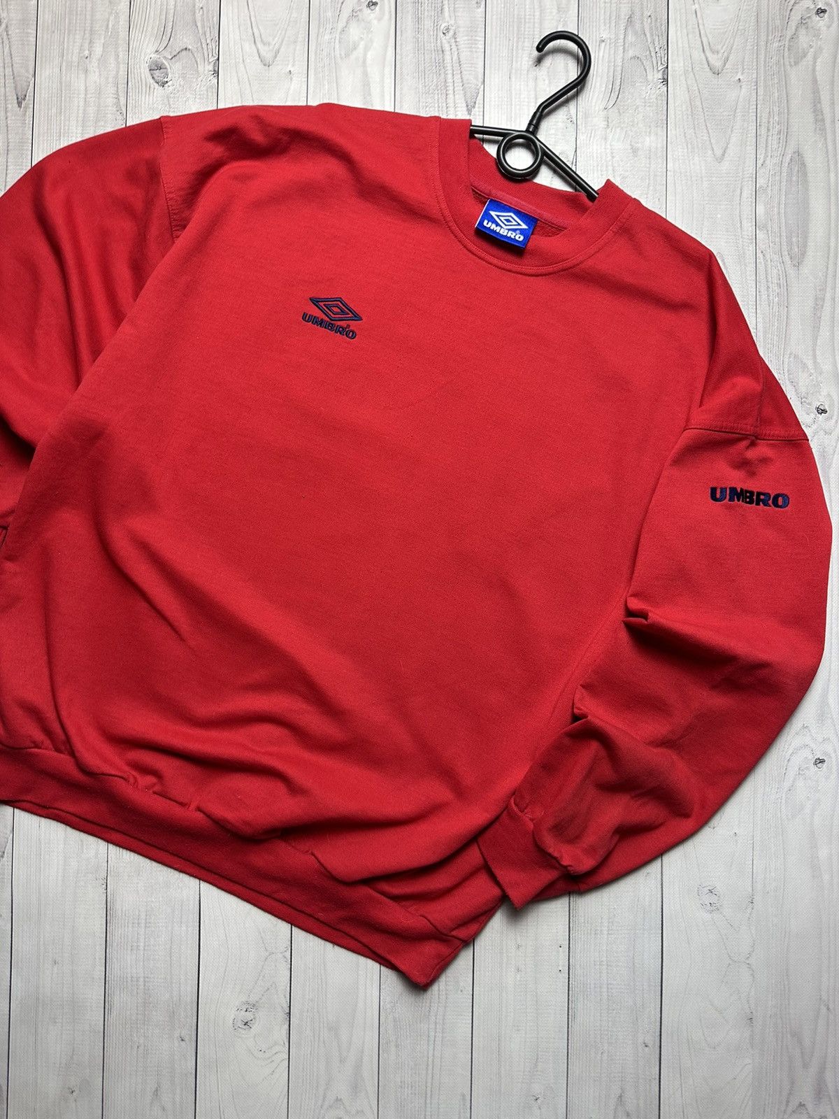Umbro × Vintage Vintage Umbro sweatshirt logo red pro training size XXL Size US XXL / EU 58 / 5 - 2 Thumbnail