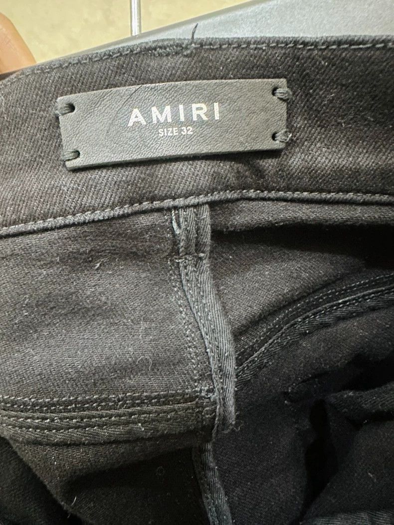 Amiri Amiri black ripped denim jeans Size US 32 / EU 48 - 5 Thumbnail