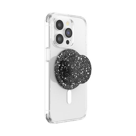 Other Black & White Speckled Phone Grip & Stand Compatible With Ma Size ONE SIZE - 3 Thumbnail