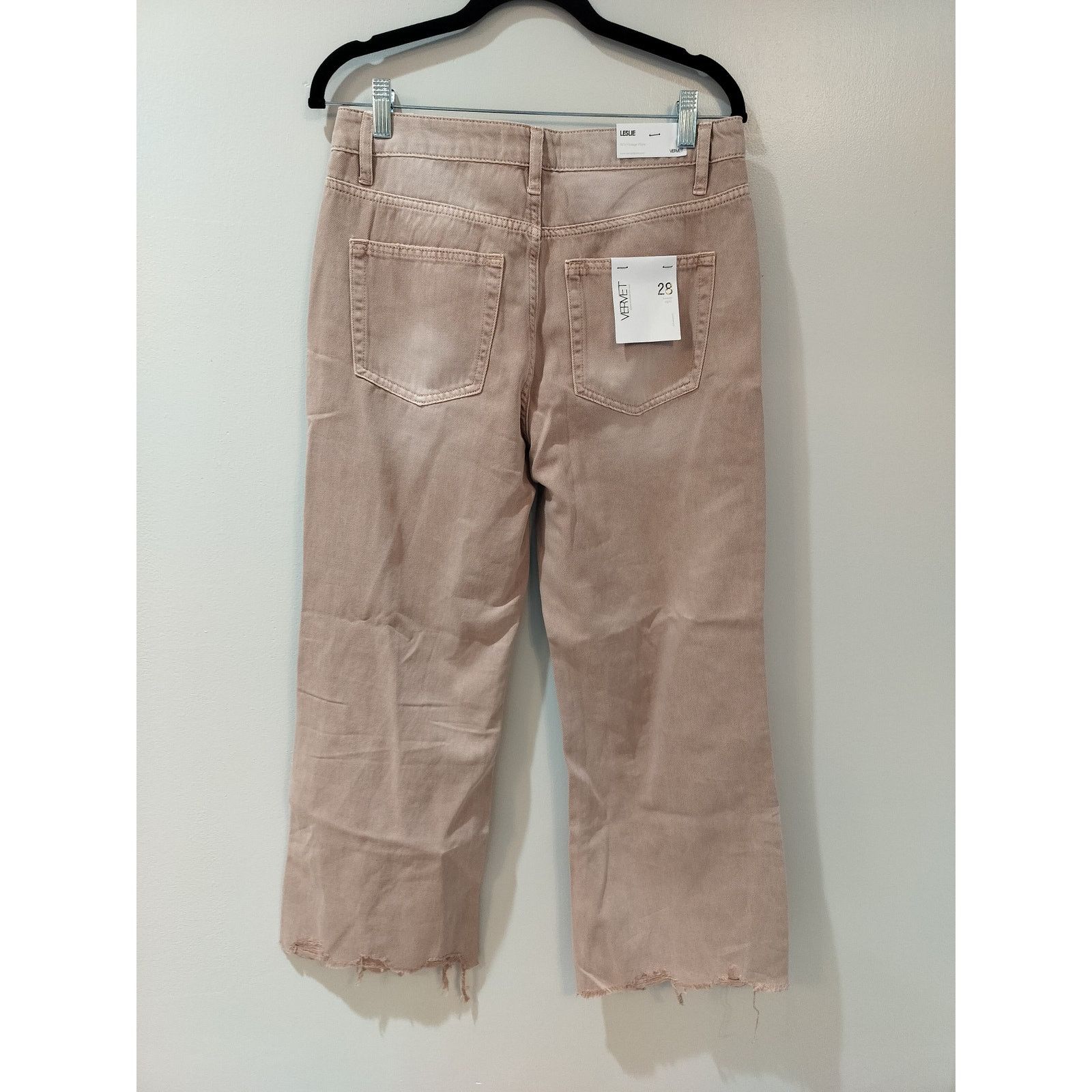 Other VERVET Leslie V2737 Vintage Flare Pink Raw Hem Jeans Size 28 Size 28" / US 6 / IT 42 - 2 Thumbnail