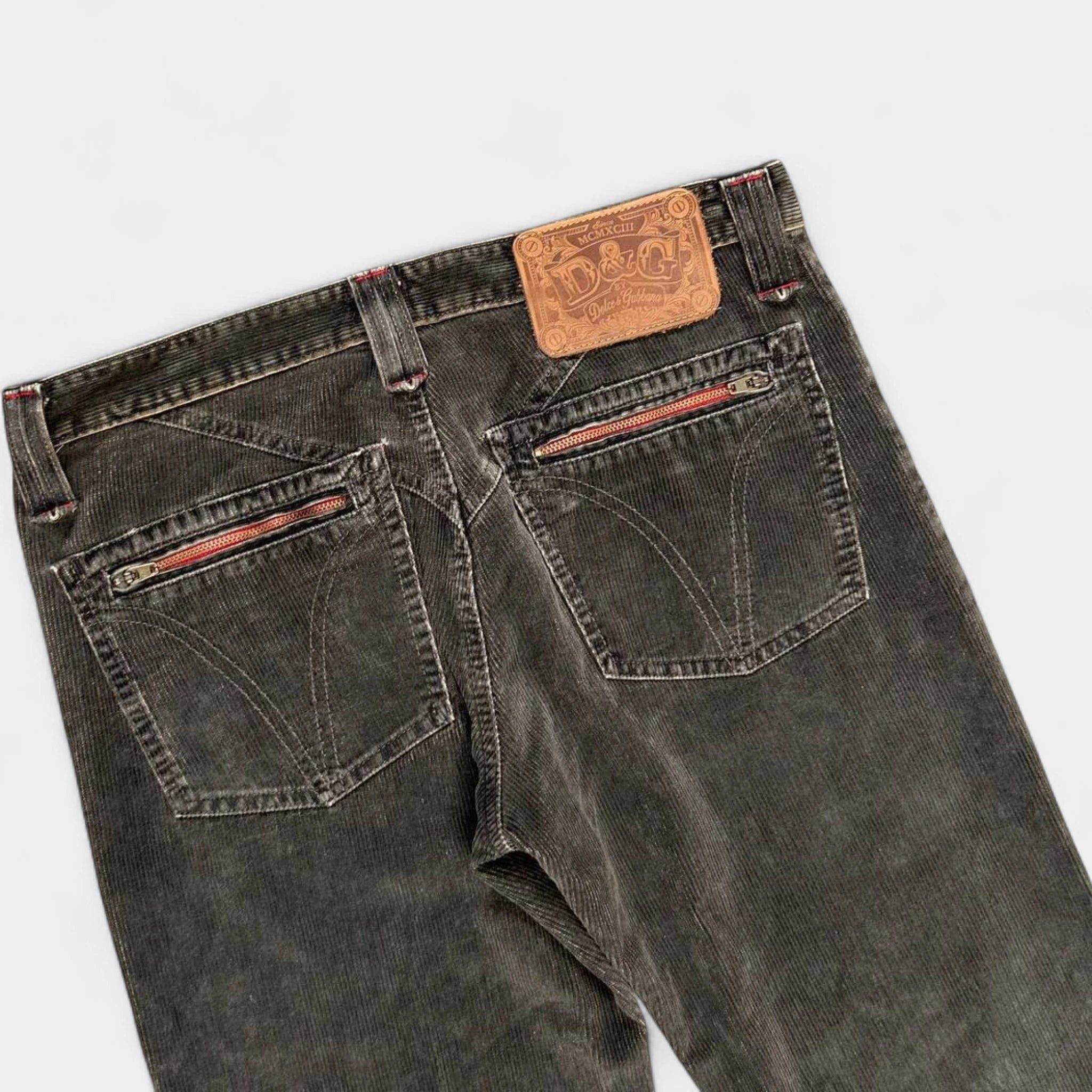 Dolce & Gabbana Dolce & Gabbana Brown Corduroy Pants Size US 29 - 6 Thumbnail