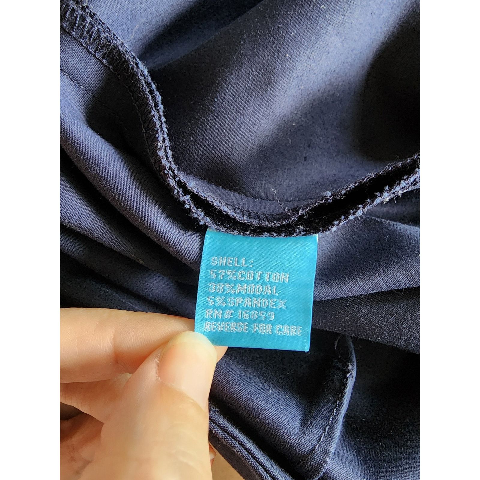 J.McLaughlin J. McLaughlin Navy Blue Cotton Modal Pants Size 8 Stretch Size 32" / US 10 / IT 46 - 4 Thumbnail