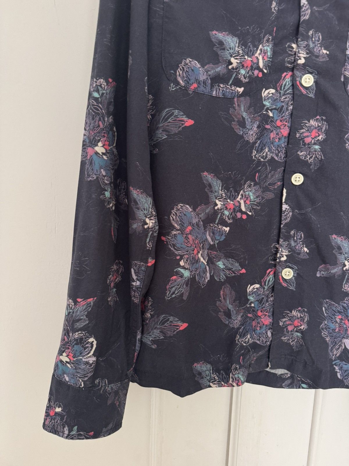 Corridor Corridor Novella Floral Print Long Sleeve Navy Lyocell Size US XS / EU 42 / 0 - 5 Thumbnail