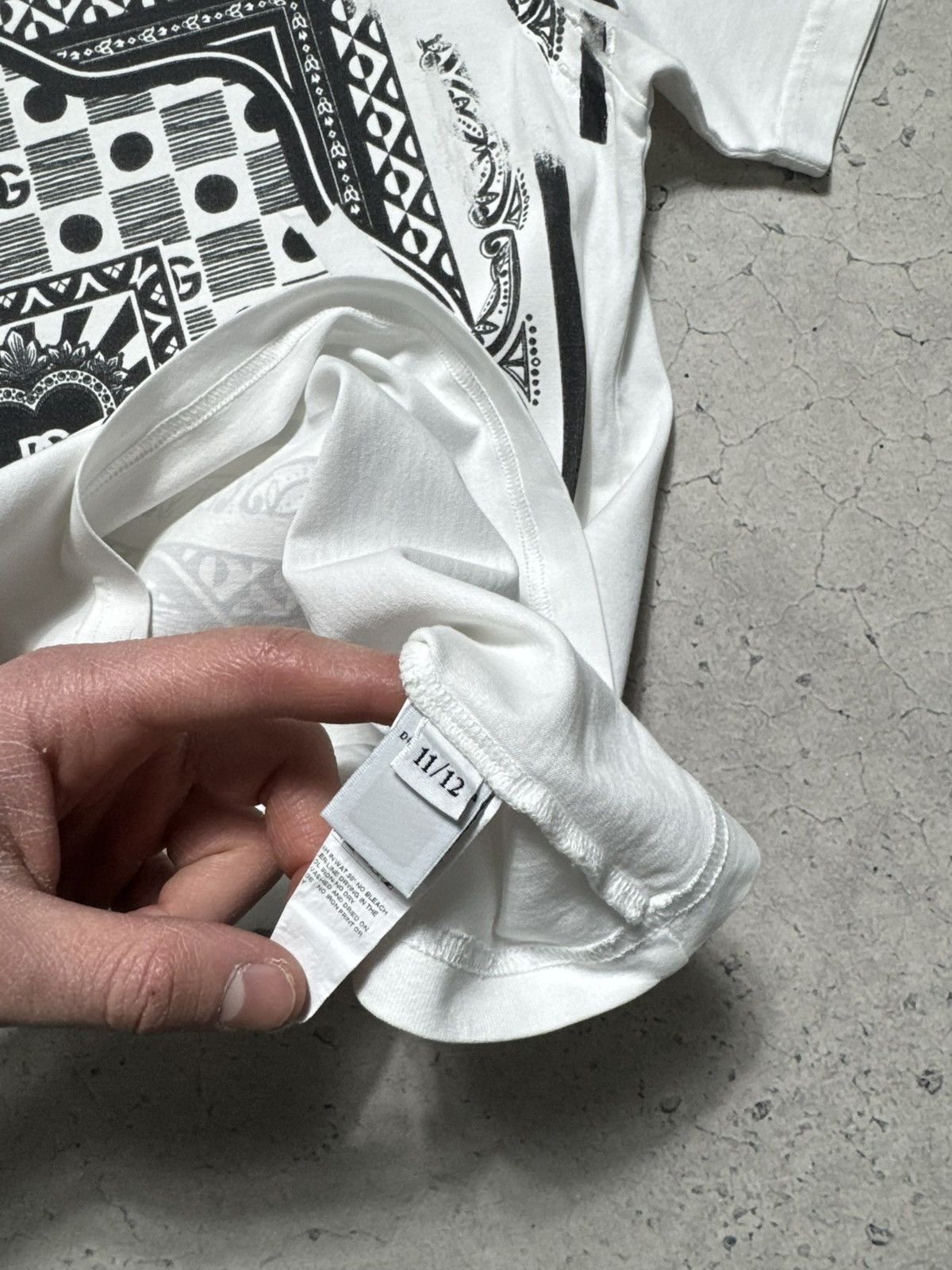 Dolce & Gabbana Dolce & Gabbana DG Bandana White Luxury T-Shirt Size US S / EU 44-46 / 1 - 8 Thumbnail