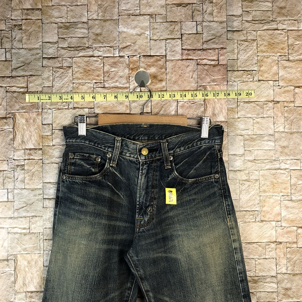 Japanese Brand BobSon vintage Blue Denim Pants #A1167 Size US 27 - 4 Thumbnail