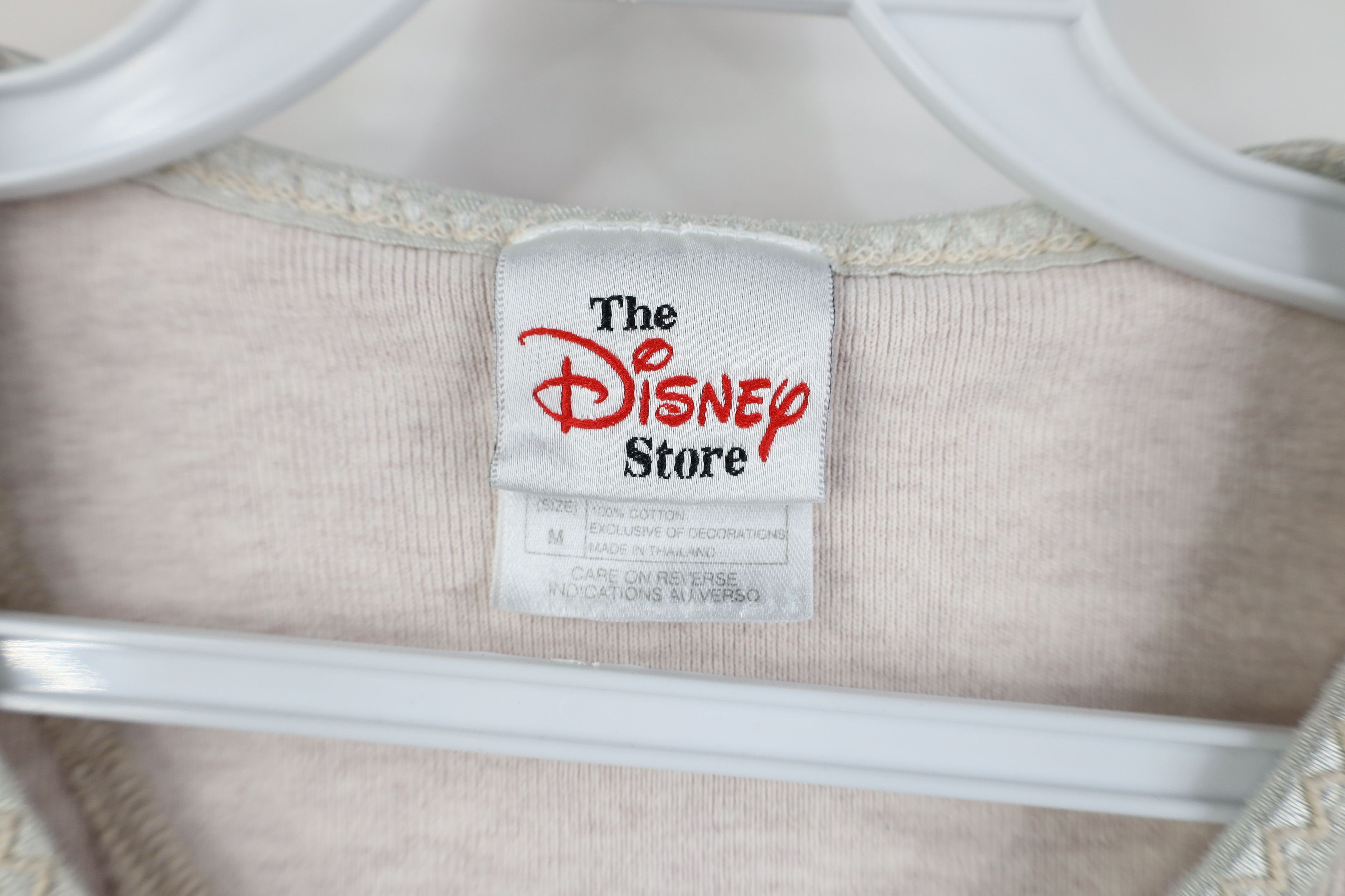 Disney Vintage 90s Disney Knit Winnie the Pooh Henley T-Shirt Beige Size M / US 6-8 / IT 42-44 - 7 Thumbnail