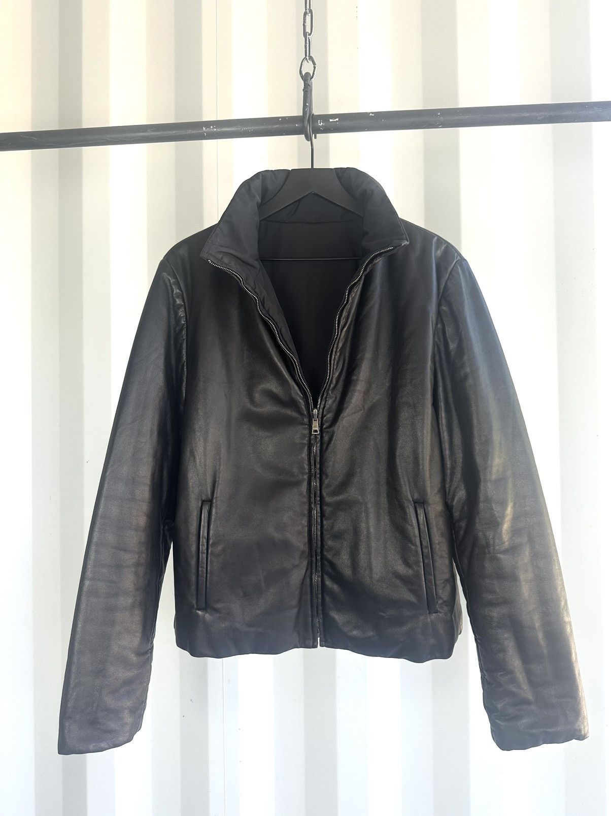 Gucci Leather Reversible Puffer Jacket Tom Ford Era Size US M / EU 48-50 / 2 - 1 Thumbnail