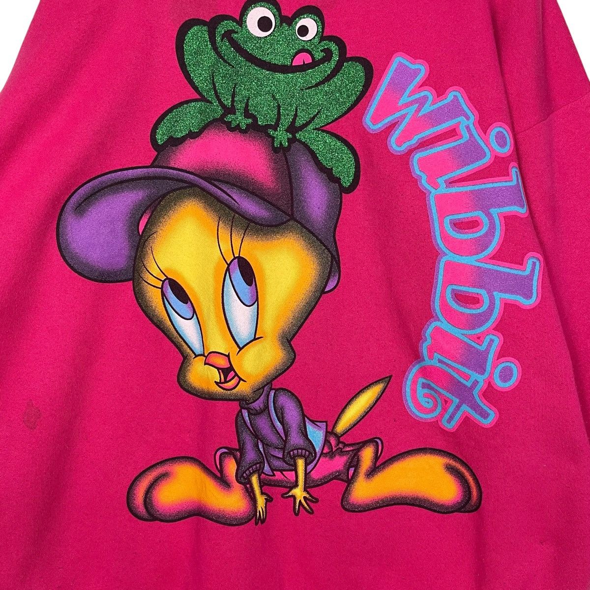 Warner Bros Vtg 90s Warner Bros Looney Tunes Tweety Wibbit Sweatshirt Size US L / EU 52-54 / 3 - 10 Thumbnail