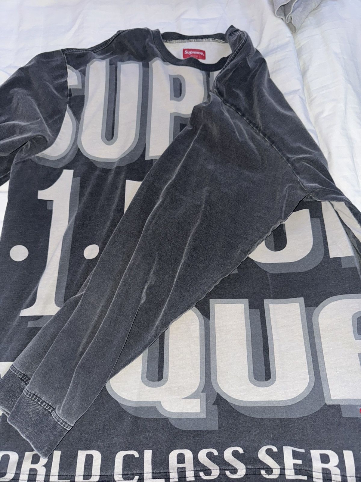 Supreme Supreme World Class Washed Long Sleeve Shirt Size US XL / EU 56 / 4 - 4 Thumbnail