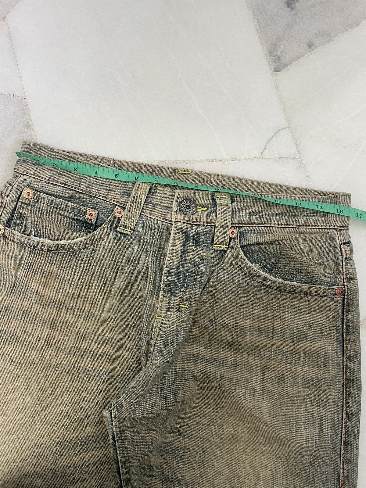 Japanese Brand Vintage Co&Lu Daicock Rusty Mudmax Washed Style Jeans Size US 32 / EU 48 - 4 Thumbnail